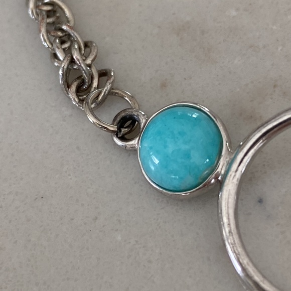 Turquoise Tri-Circle Bracelet - Picture 2 of 7